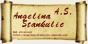Angelina Stankulić vizit kartica
